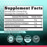 CreaWomen | Polvo de Creatina Monohidratada + Colágeno + BCAA