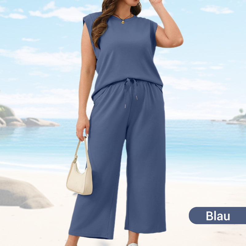 Lydie | Conjunto cómodo de pantalones y top