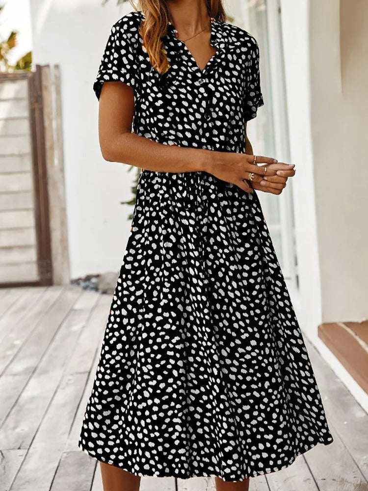 Lester | Vestido Midi a Manchas