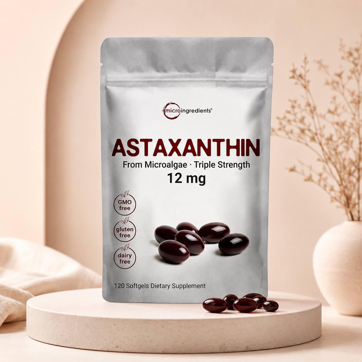 Cápsulas De Astaxantina 12 mg | Apoyo Antioxidante