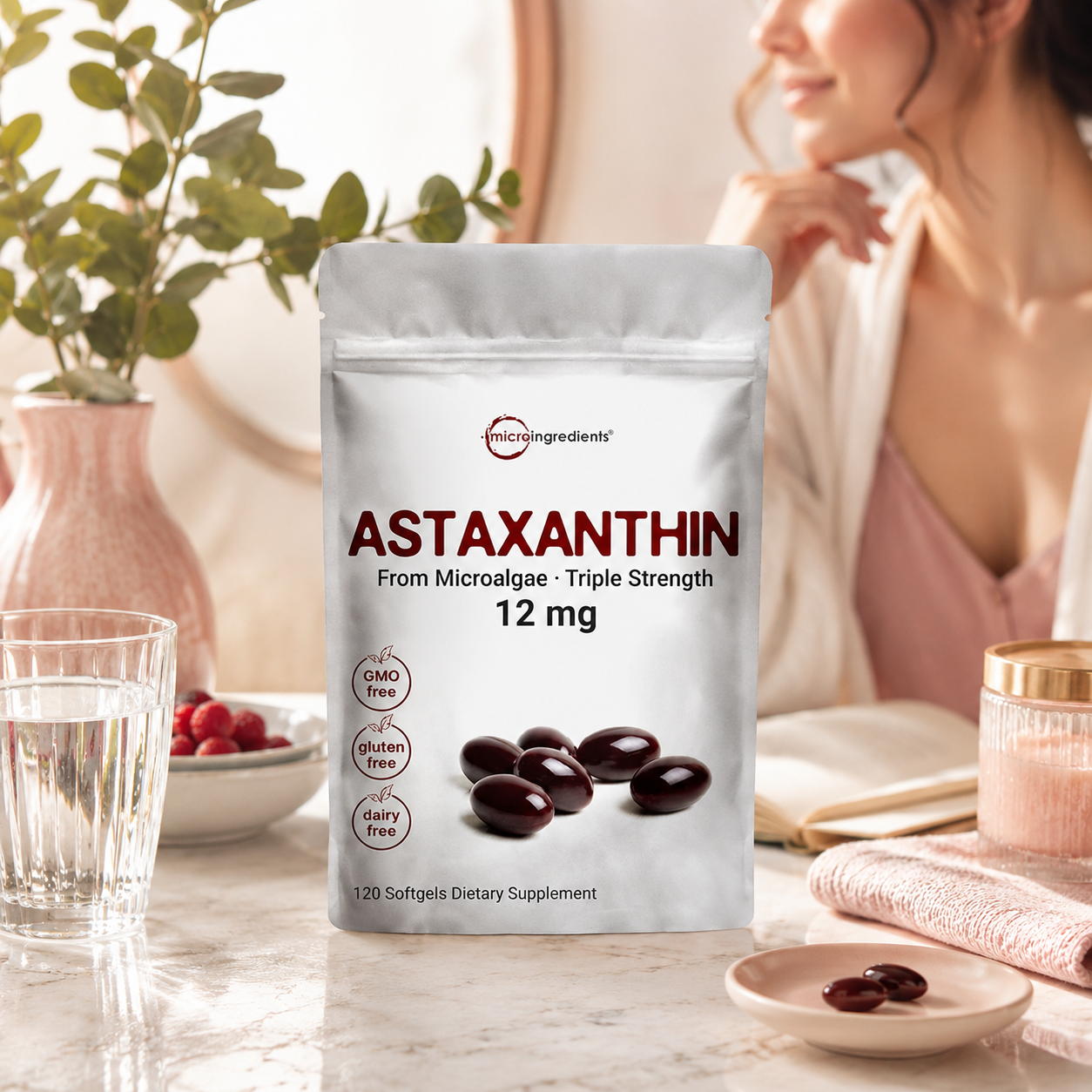 Cápsulas De Astaxantina 12 mg | Apoyo Antioxidante