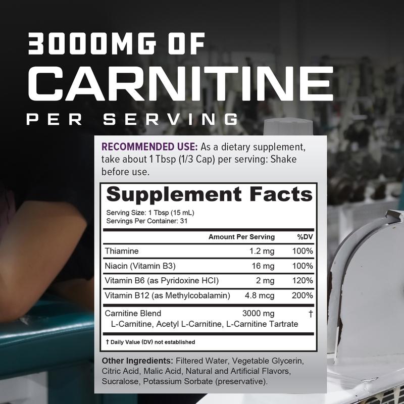 CARNITINA LÍQUIDA 3000 | Apoyo al Metabolismo y a la Energía