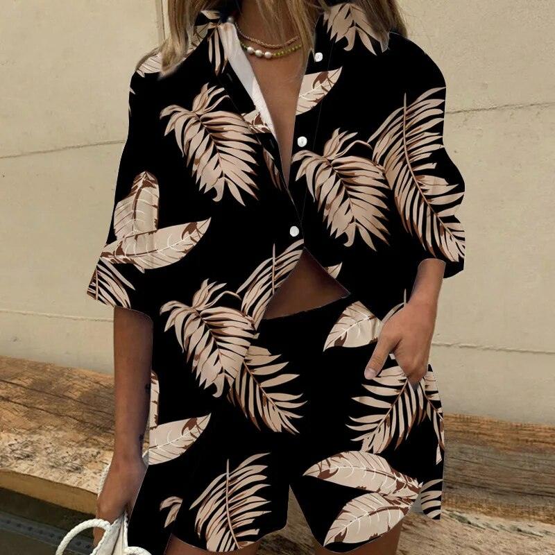 Belle | Conjunto con Estampado de Hojas Tropicales