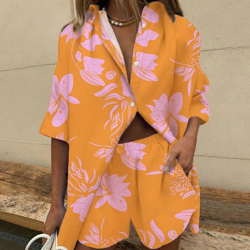 Belle | Conjunto con Estampado de Hojas Tropicales