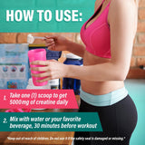 CreaWomen | Polvo de Creatina Monohidratada + Colágeno + BCAA