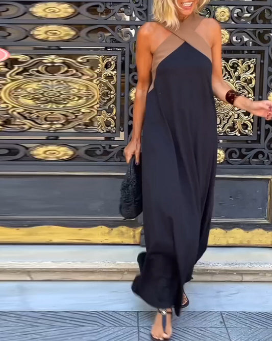 Sennga | Vestido casual con cuello cruzado