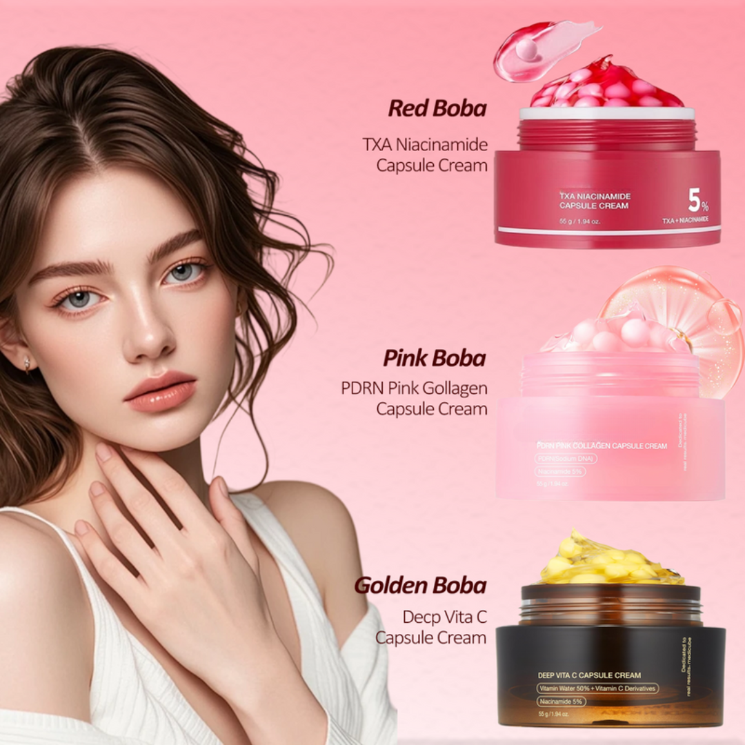 Boba Mix & Match | Cápsulas de Crema para el Rostro