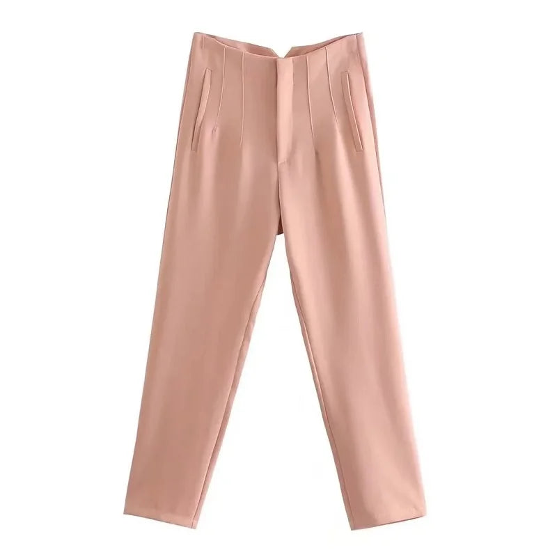 Claude | Pantalones Elegantes de Cintura Alta