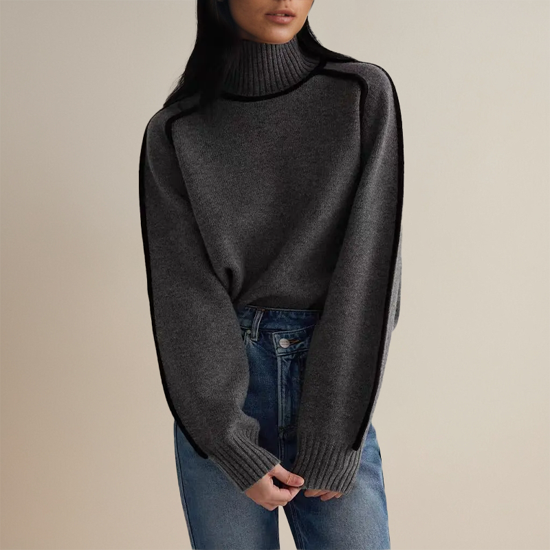 Freya | Abrigo de Cuello Alto en Cashmere