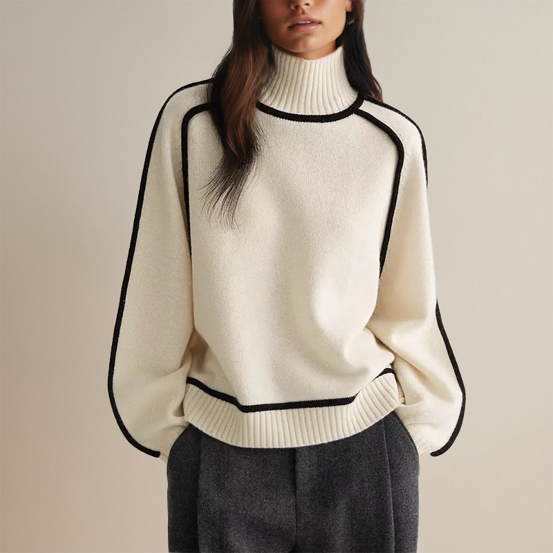 Freya | Abrigo de Cuello Alto en Cashmere