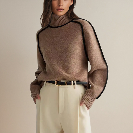 Freya | Abrigo de Cuello Alto en Cashmere