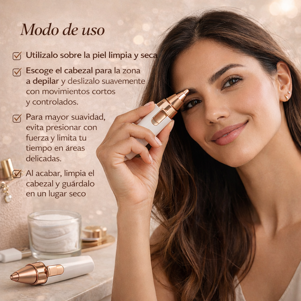 GlowTrim | Depiladora Facial 2 En 1