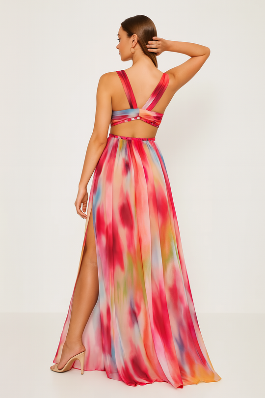 Venetia | Vestido Largo Multicolor