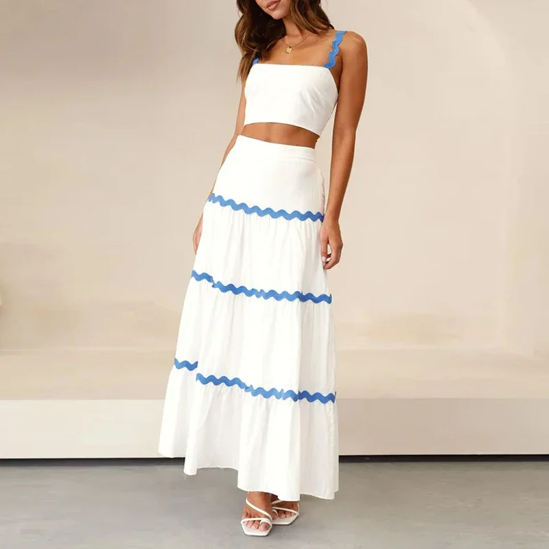 Hazel | Conjunto de falda larga y top