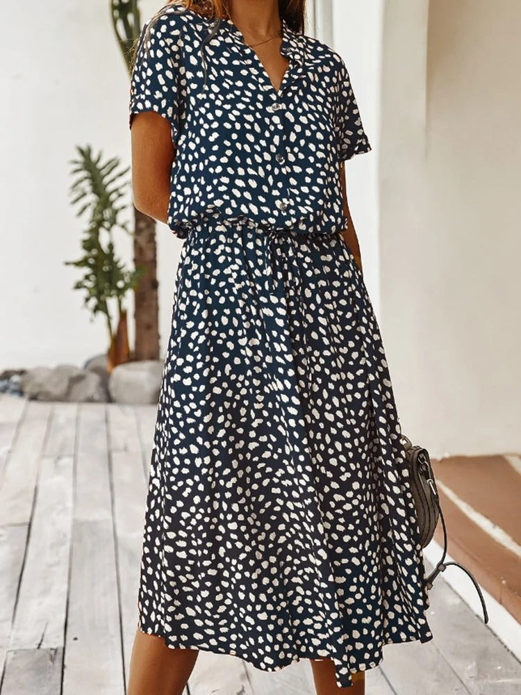 Lester | Vestido Midi a Manchas