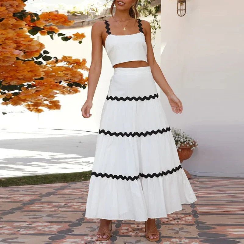 Hazel | Conjunto de falda larga y top