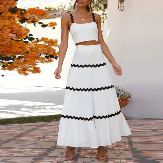 Hazel | Conjunto de falda larga y top