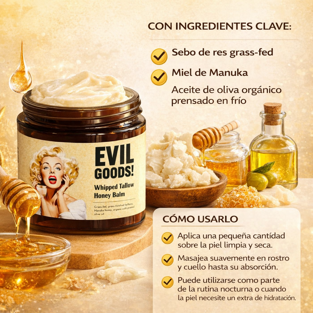 Evil Goods | Bálsamo Anti-Envejecimiento de Miel y Sebo de Res