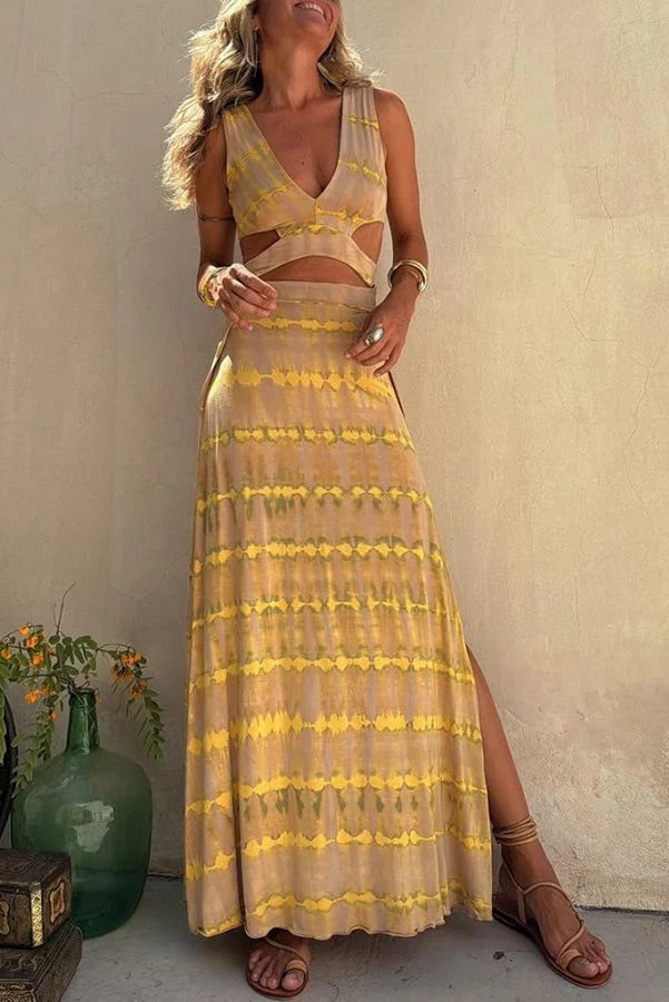Vanyael | Vestido largo con aperturas