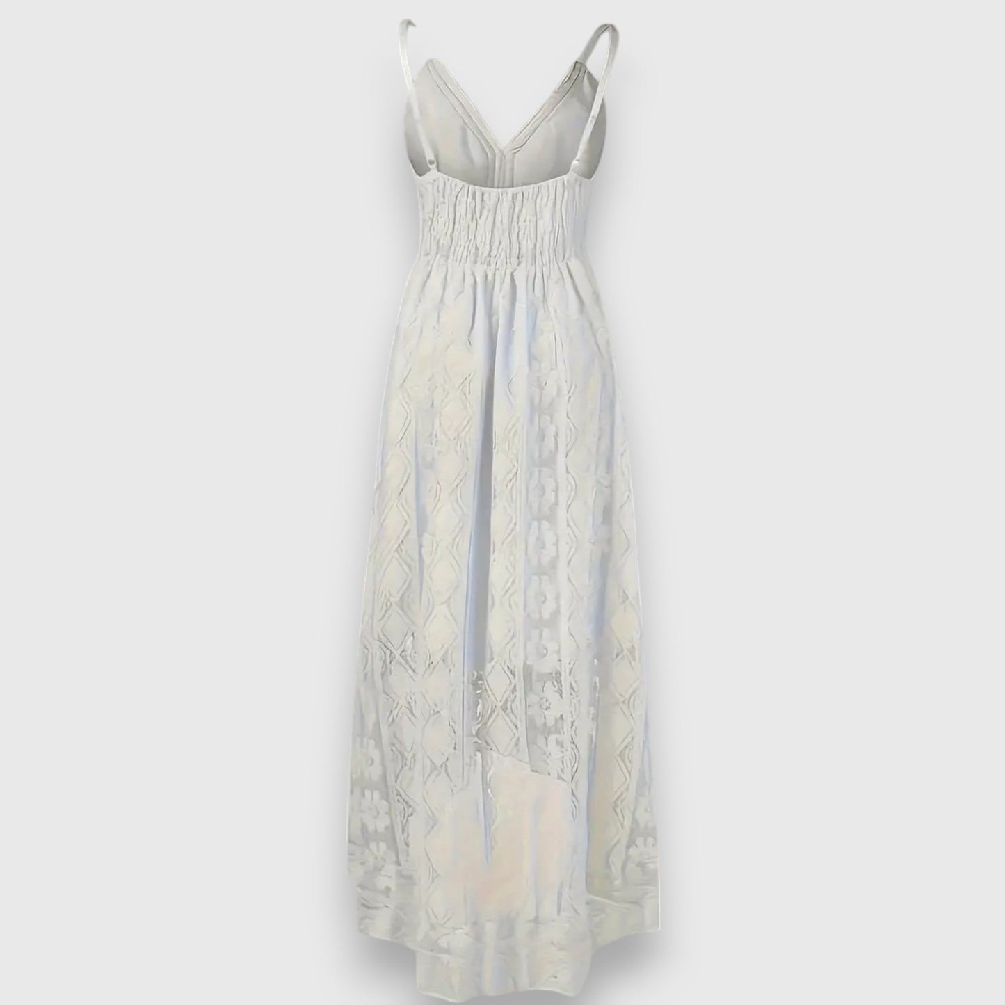Fleir | Vestido Largo de Encaje Floral