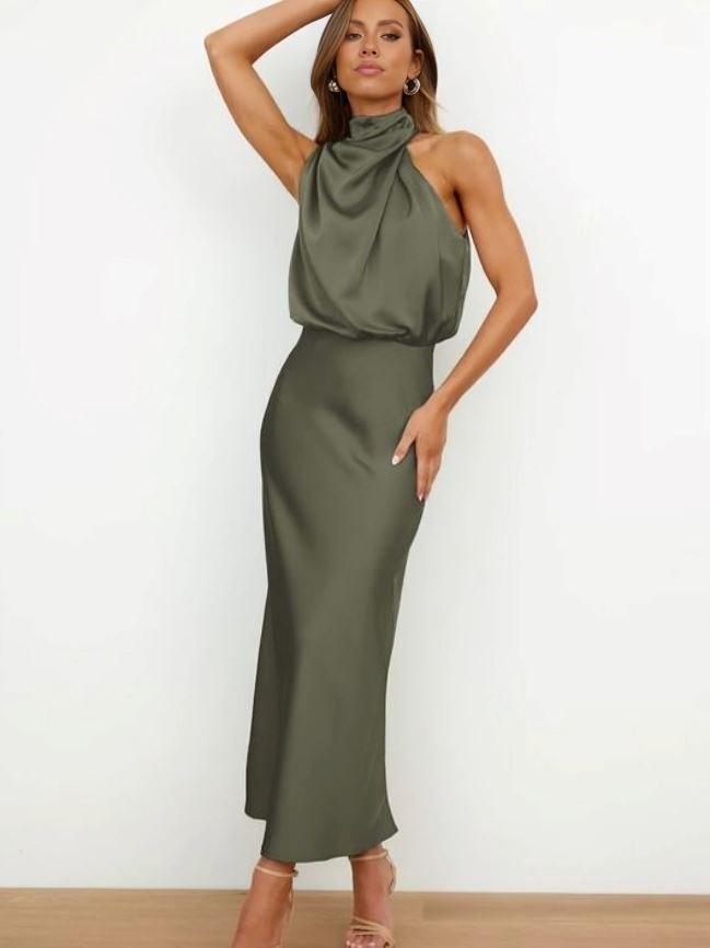 Kerensa | Elegante Vestido de Cuello Halter