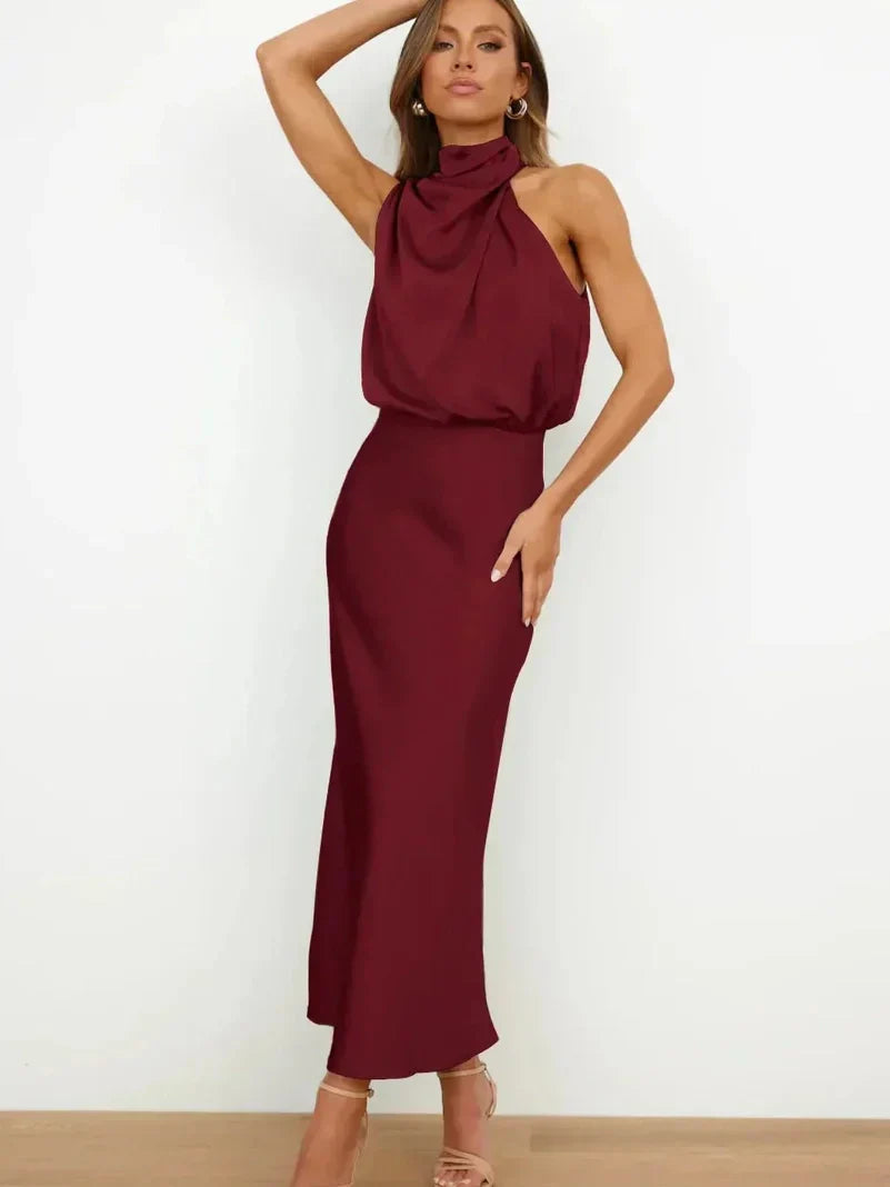 Kerensa | Elegante Vestido de Cuello Halter