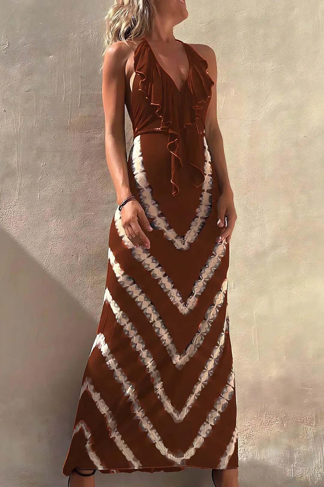 Arlette | Vestido Largo Sin Mangas con Escote en V