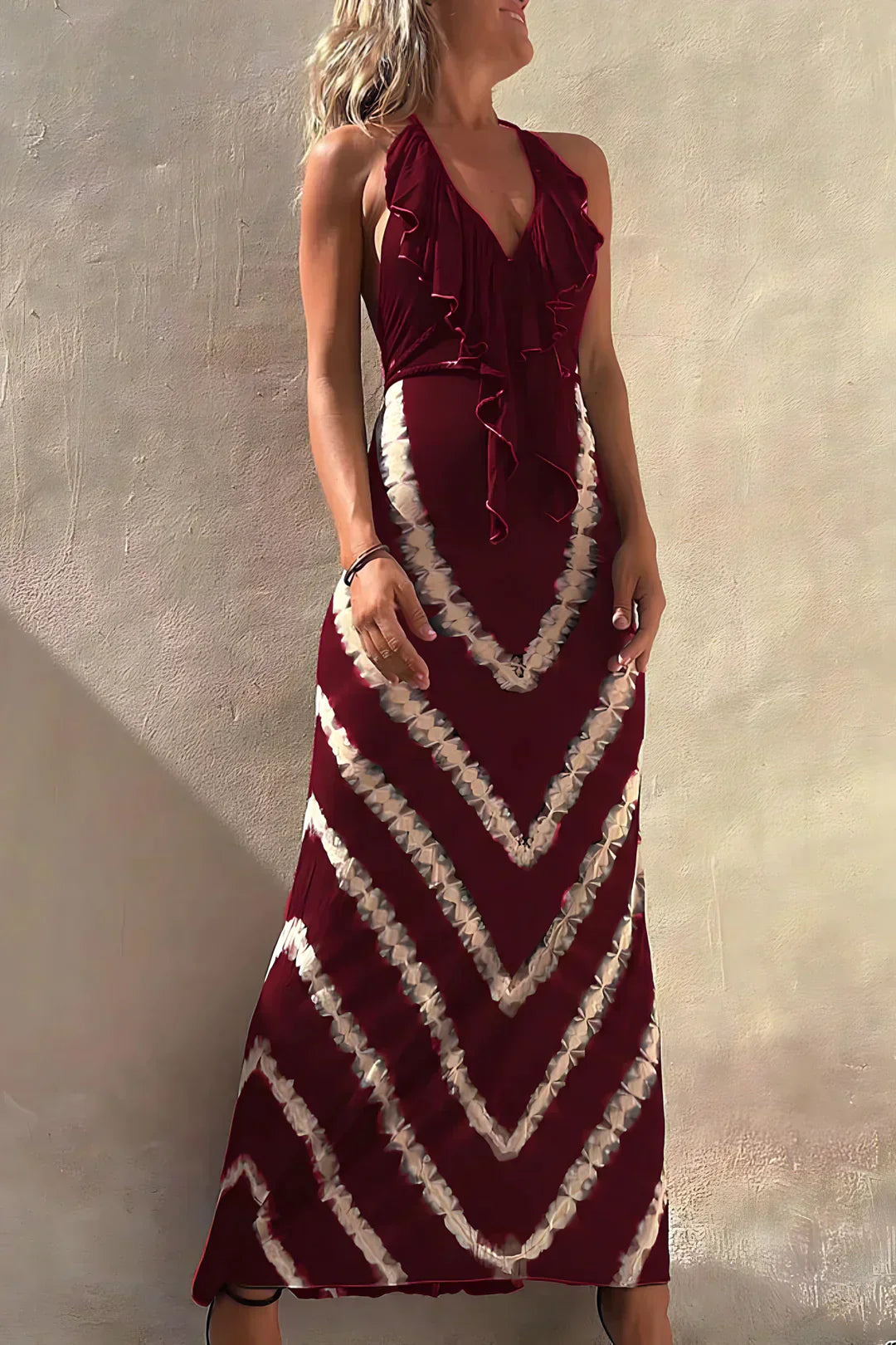 Arlette | Vestido Largo Sin Mangas con Escote en V