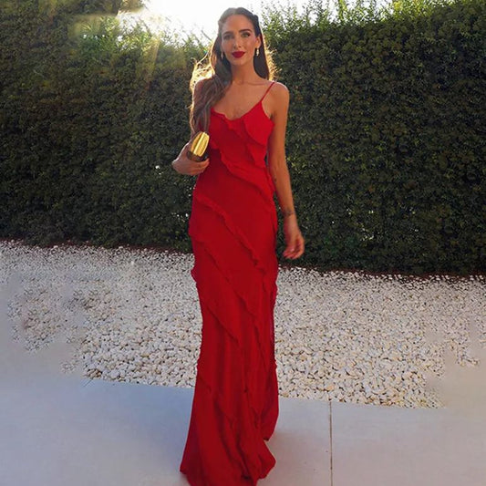 Yelli | Elegante Vestido Largo de Chiffon