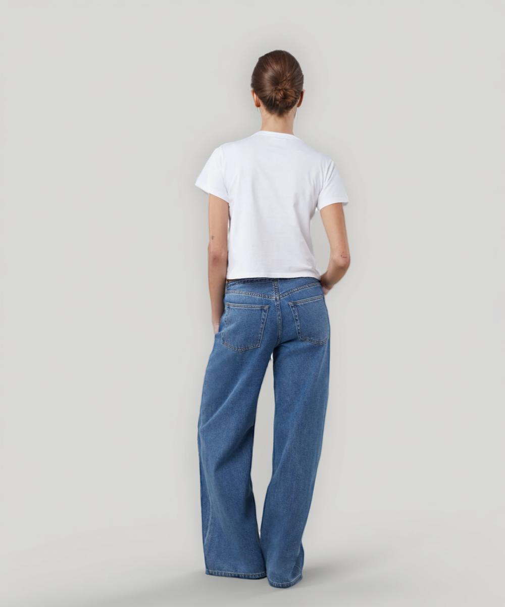 Mawiya | Pantalones de Jeans de Cintura Baja