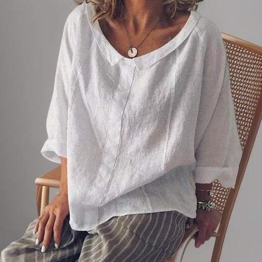 Kadia | Camisa de Lino de Corte Suelto