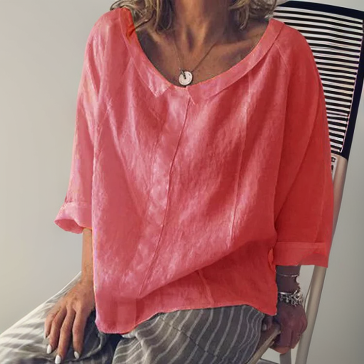 Kadia | Camisa de Lino de Corte Suelto