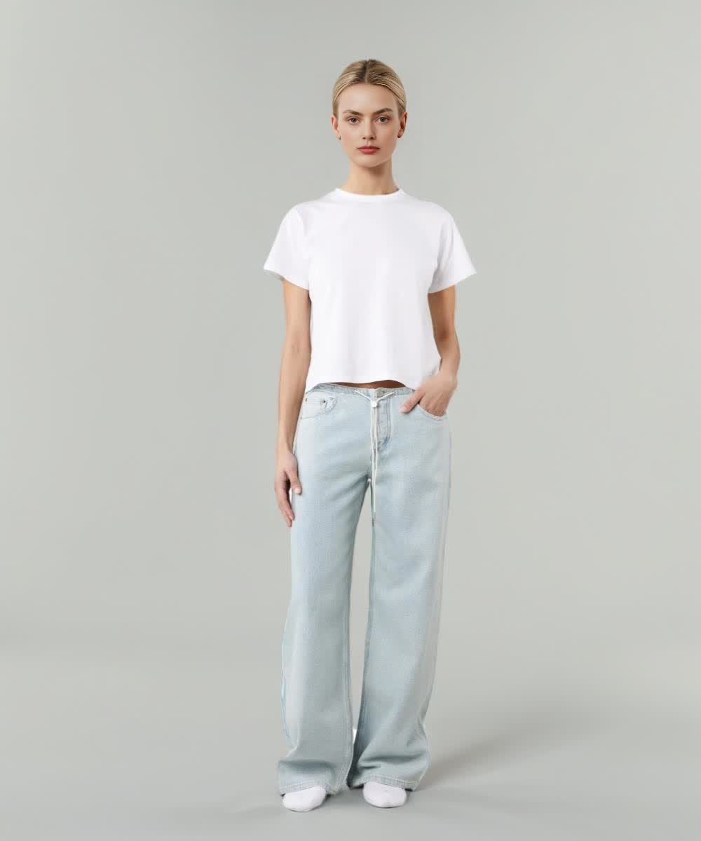 Mawiya | Pantalones de Jeans de Cintura Baja