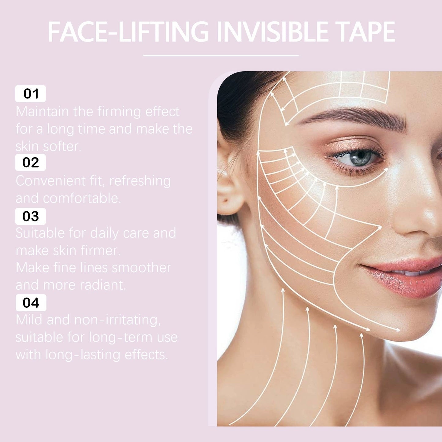 InvisiLift | Cinta Adhesiva Invisible para Lifting Facial