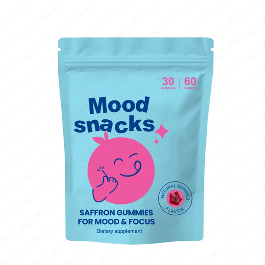 Mood Snacks | Gominolas de Azafrán para Mentes Tranquilas y Futuros Brillantes