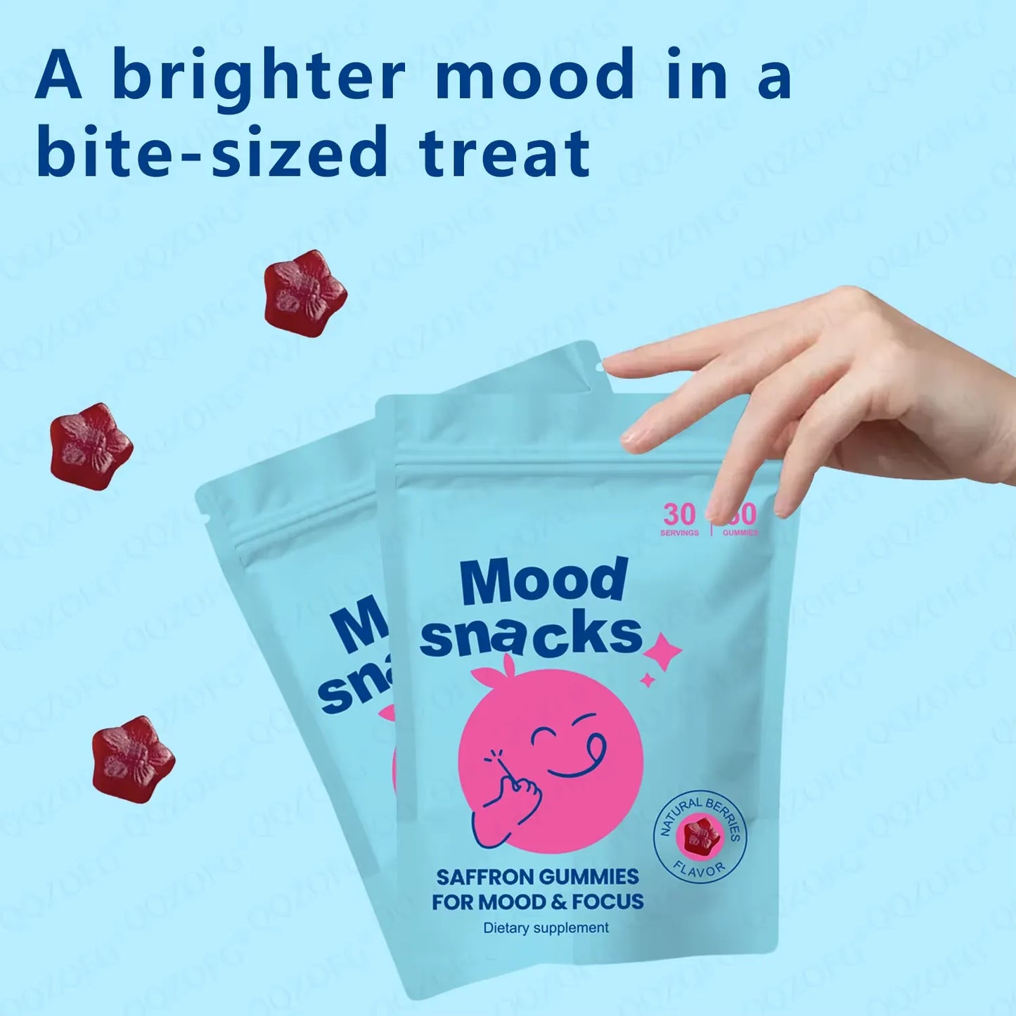 Mood Snacks | Gominolas de Azafrán para Mentes Tranquilas y Futuros Brillantes