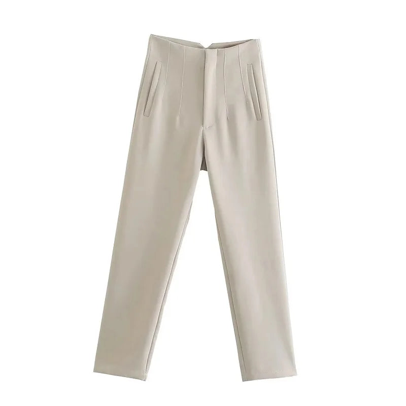 Claude | Pantalones Elegantes de Cintura Alta