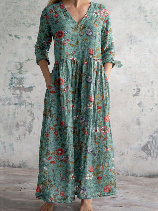 Heliot | Vestido Largo de Flores