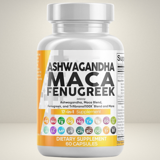 Cápsulas de Ashwagandha, Maca y Fenogreco