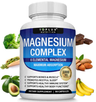 Complejo de Magnesio | 8 Suplementos Esenciales de Magnesio en Cápsulas
