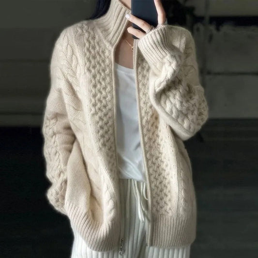 Samara | Cárdigan oversize con cremallera
