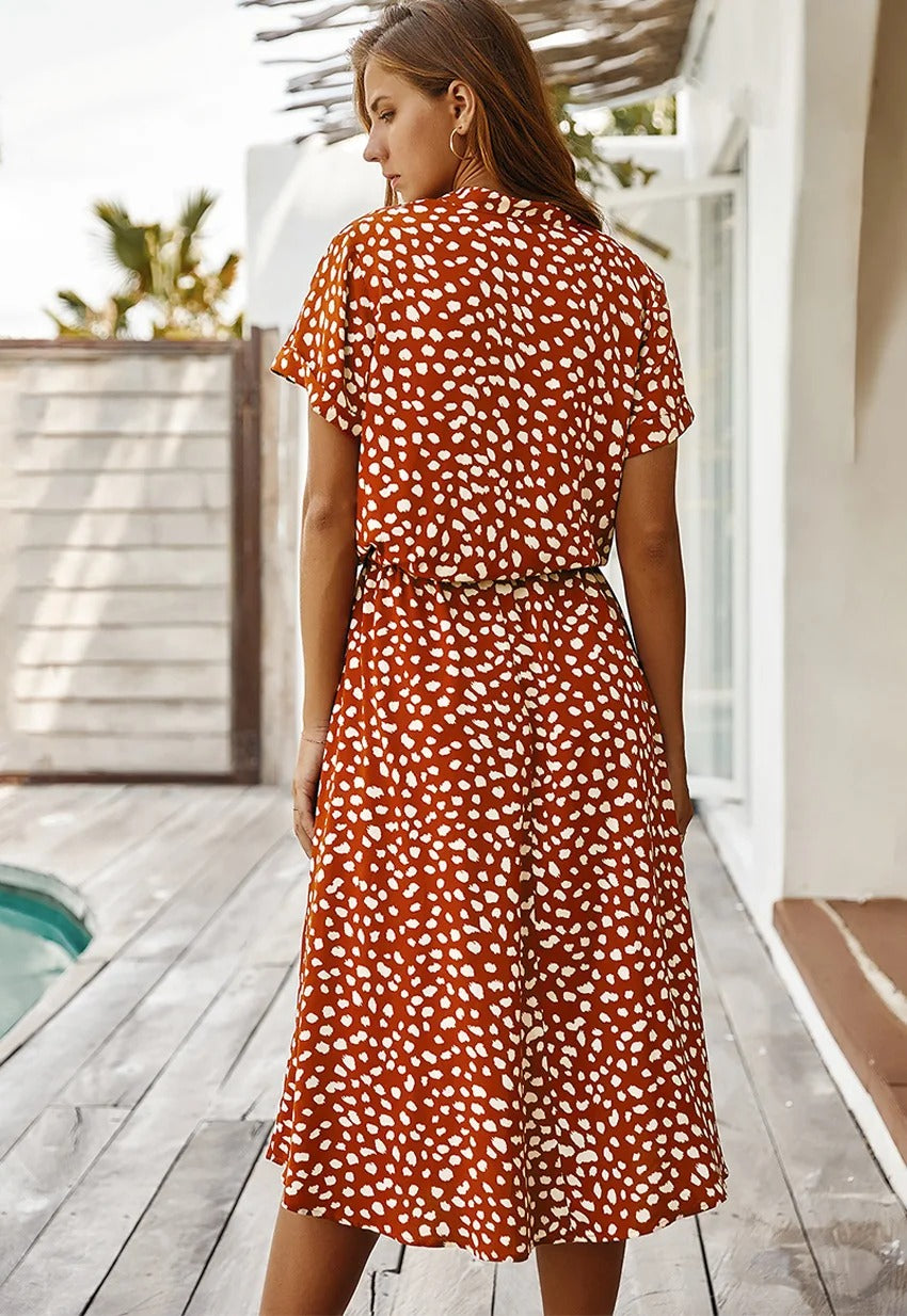 Lester | Vestido Midi a Manchas