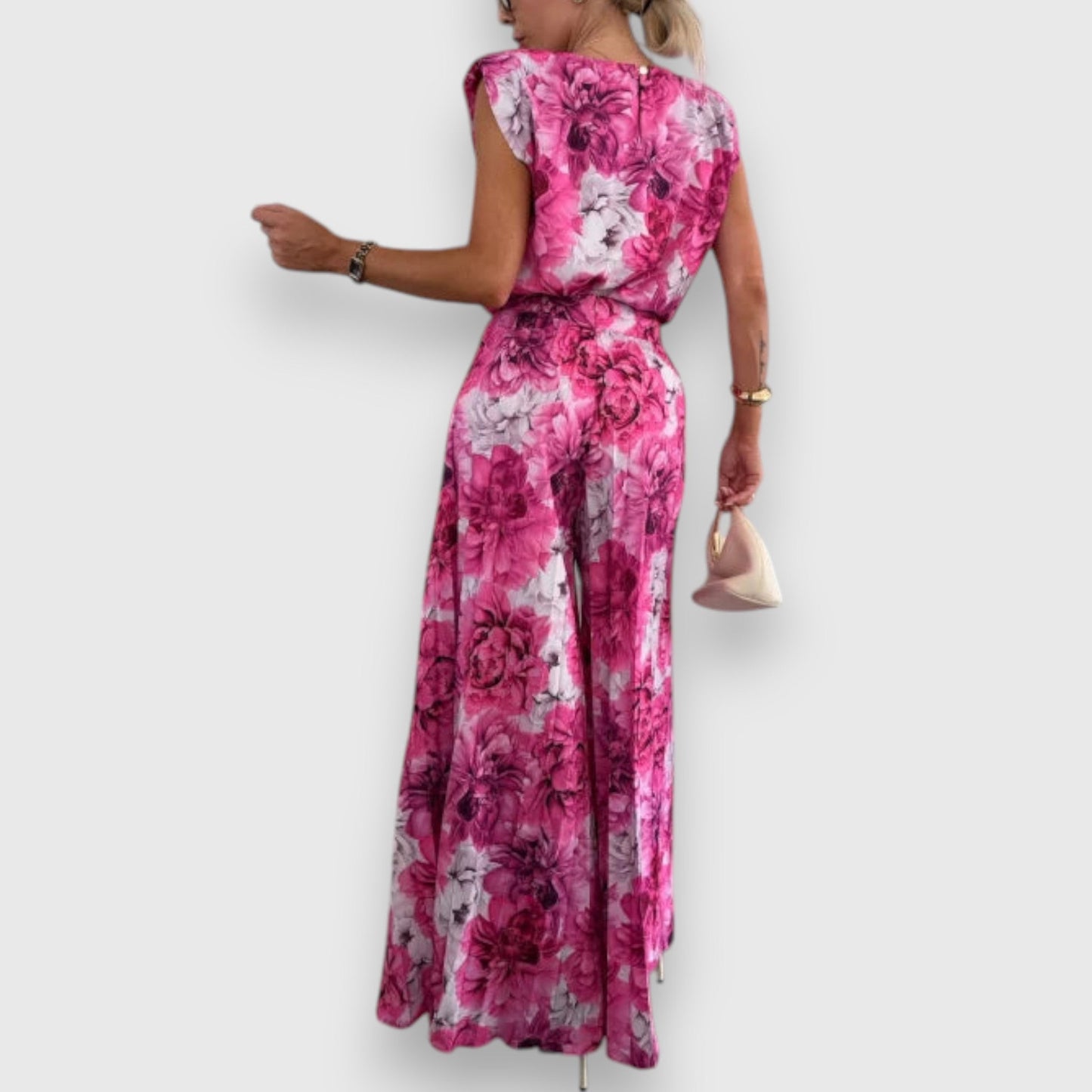 Manja | Conjunto casual de pantalones plisados