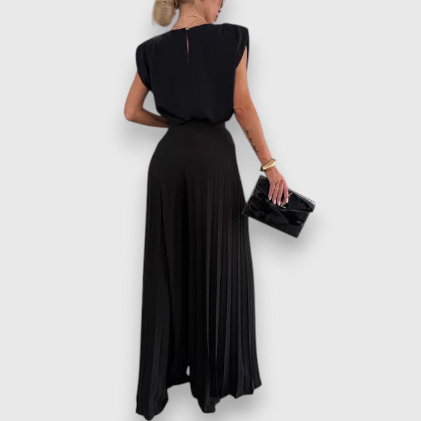 Manja | Conjunto casual de pantalones plisados