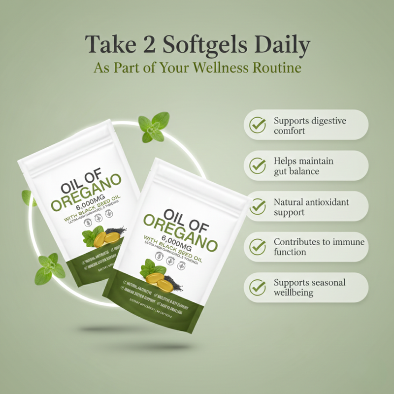 Cápsulas de Aceite de Orégano y de Comino Negro