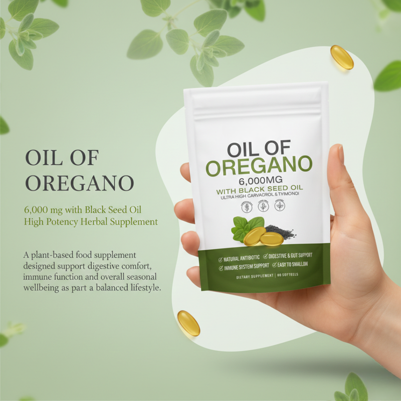 Cápsulas de Aceite de Orégano y de Comino Negro