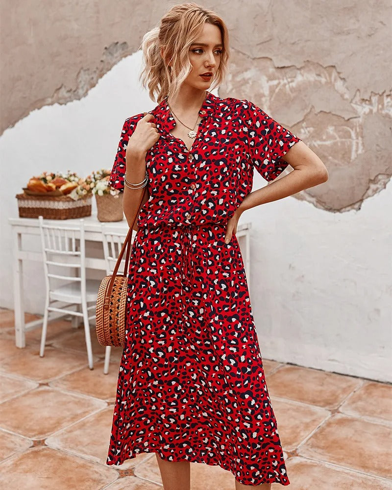 Lester | Vestido Midi a Manchas