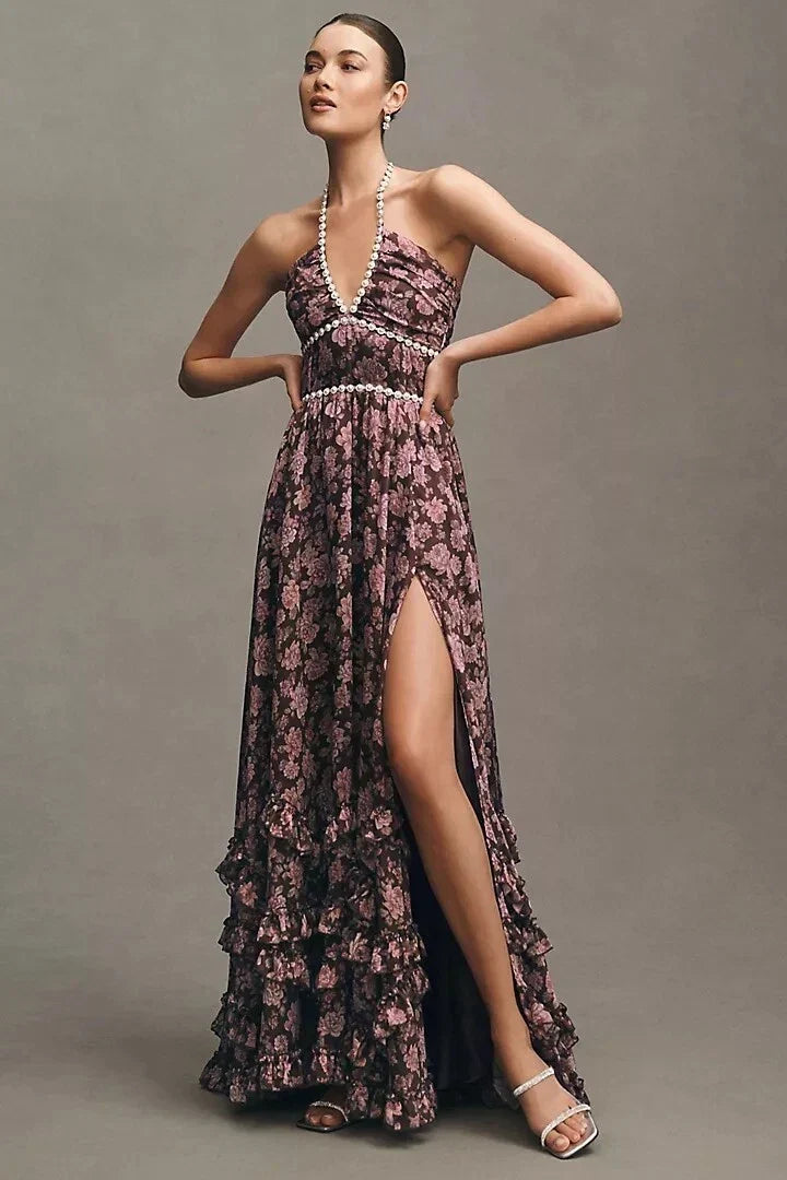 Zeelen | Vestido largo estilo elegante