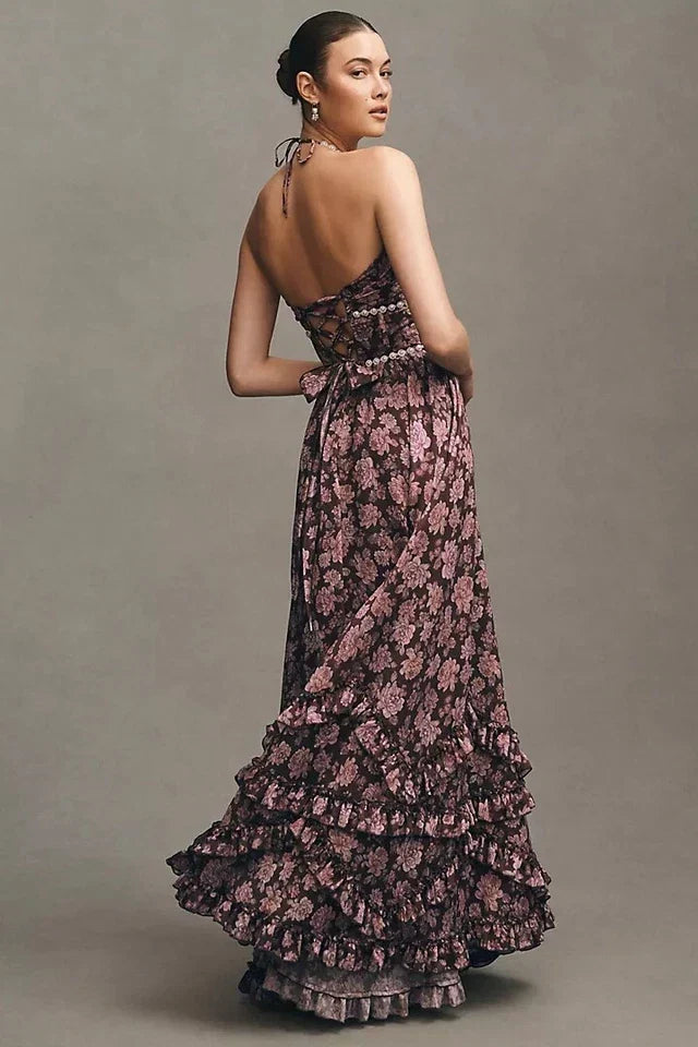 Zeelen | Vestido largo estilo elegante