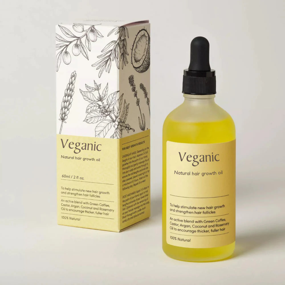 Veganic | Tratamiento de Aceite Natural para el Crecimiento del Cabello